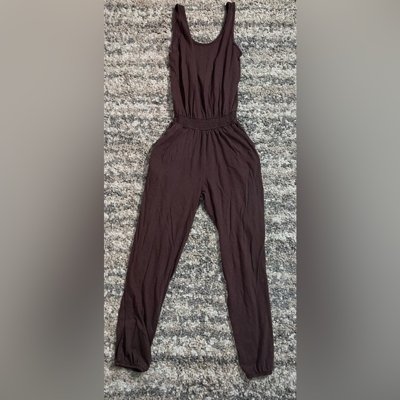 aerie Pants - Aerie Brown Everyday Track Jumpsuit